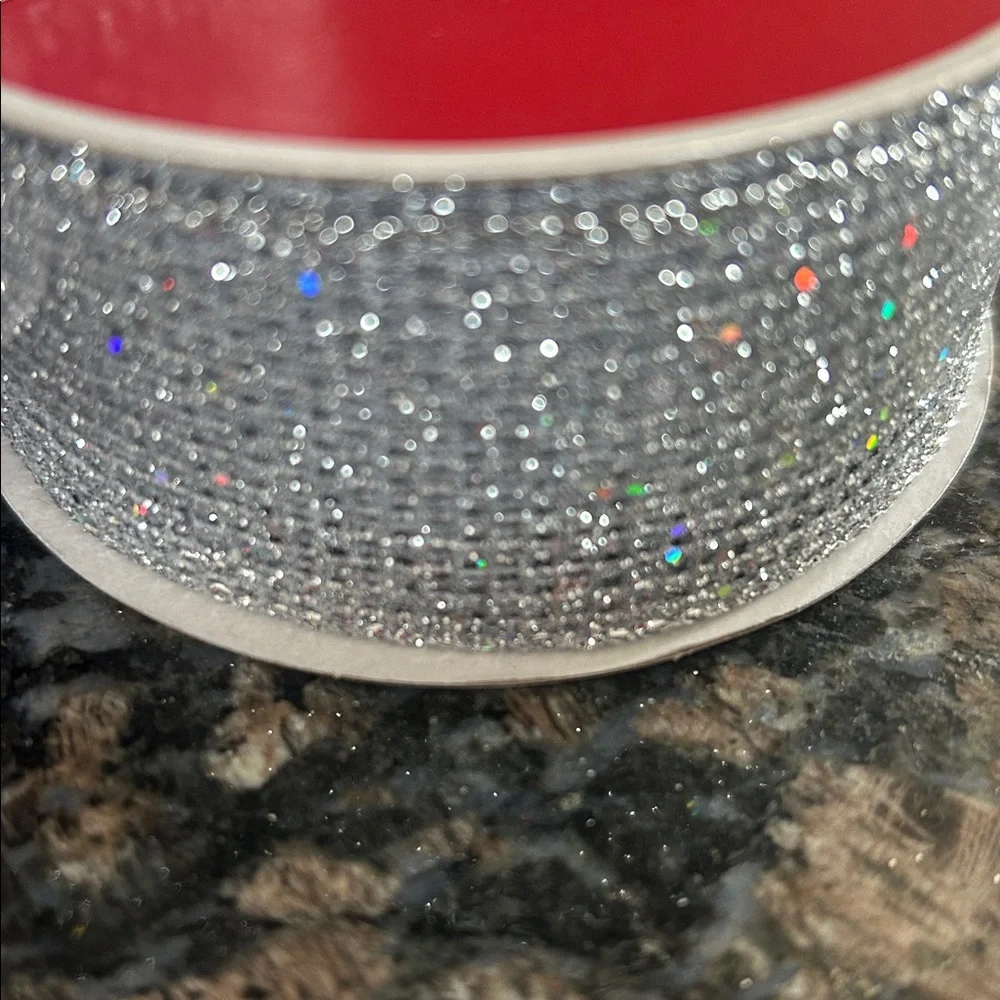 CELEBRATE IT HOLOGRAPHIC SILVER RIBBON WIRED 1.5